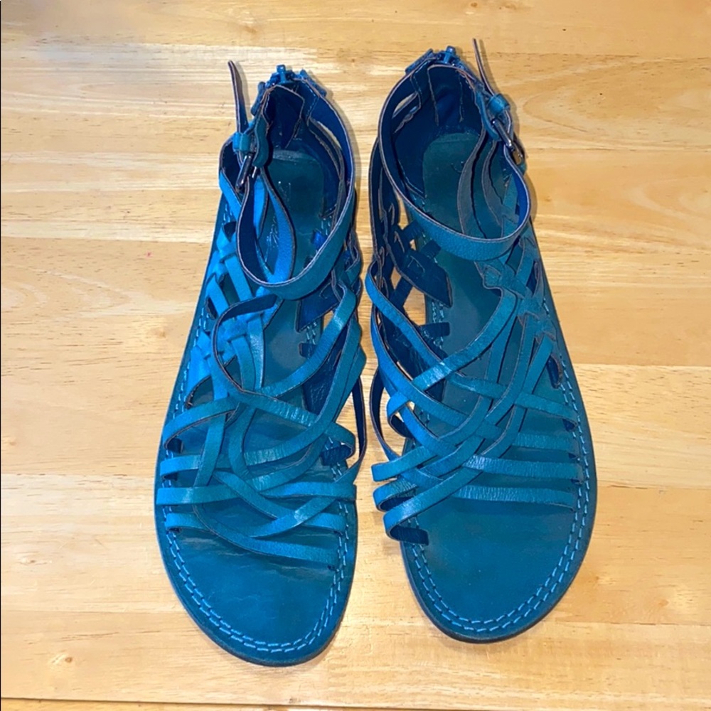 REBELS blue strapped sandals